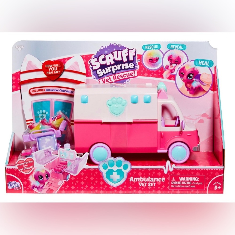 Scruff Surprise Vet Rescue - Ambulance Vet Playset